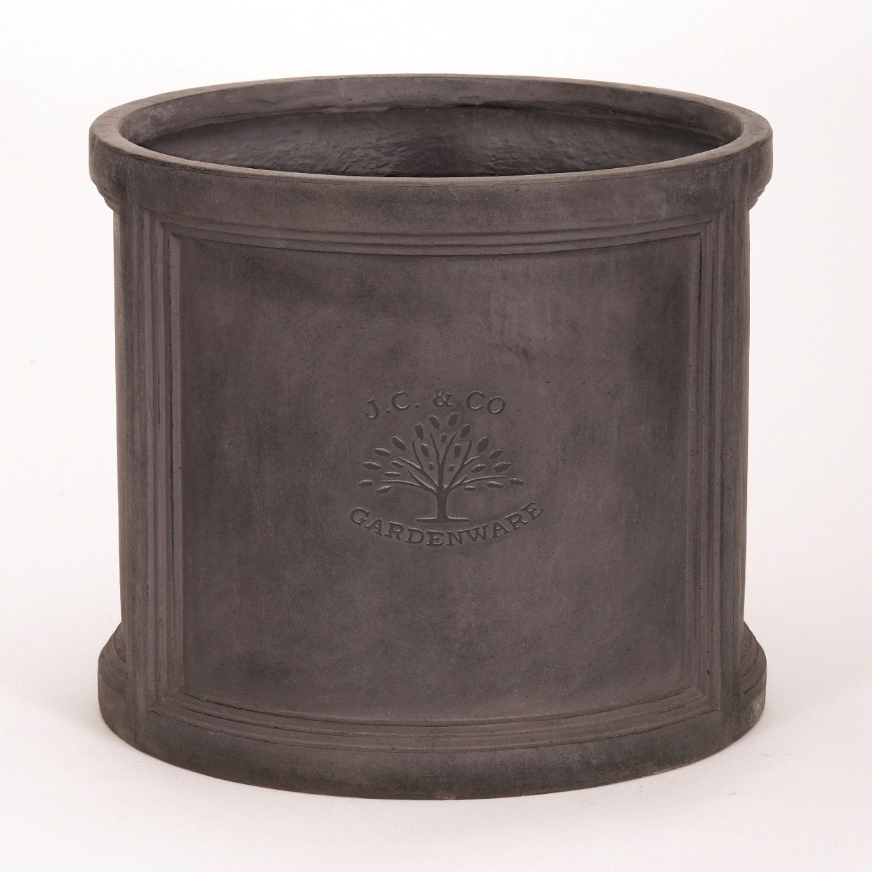 JC & Co Lead Cylinder Pot 32cm