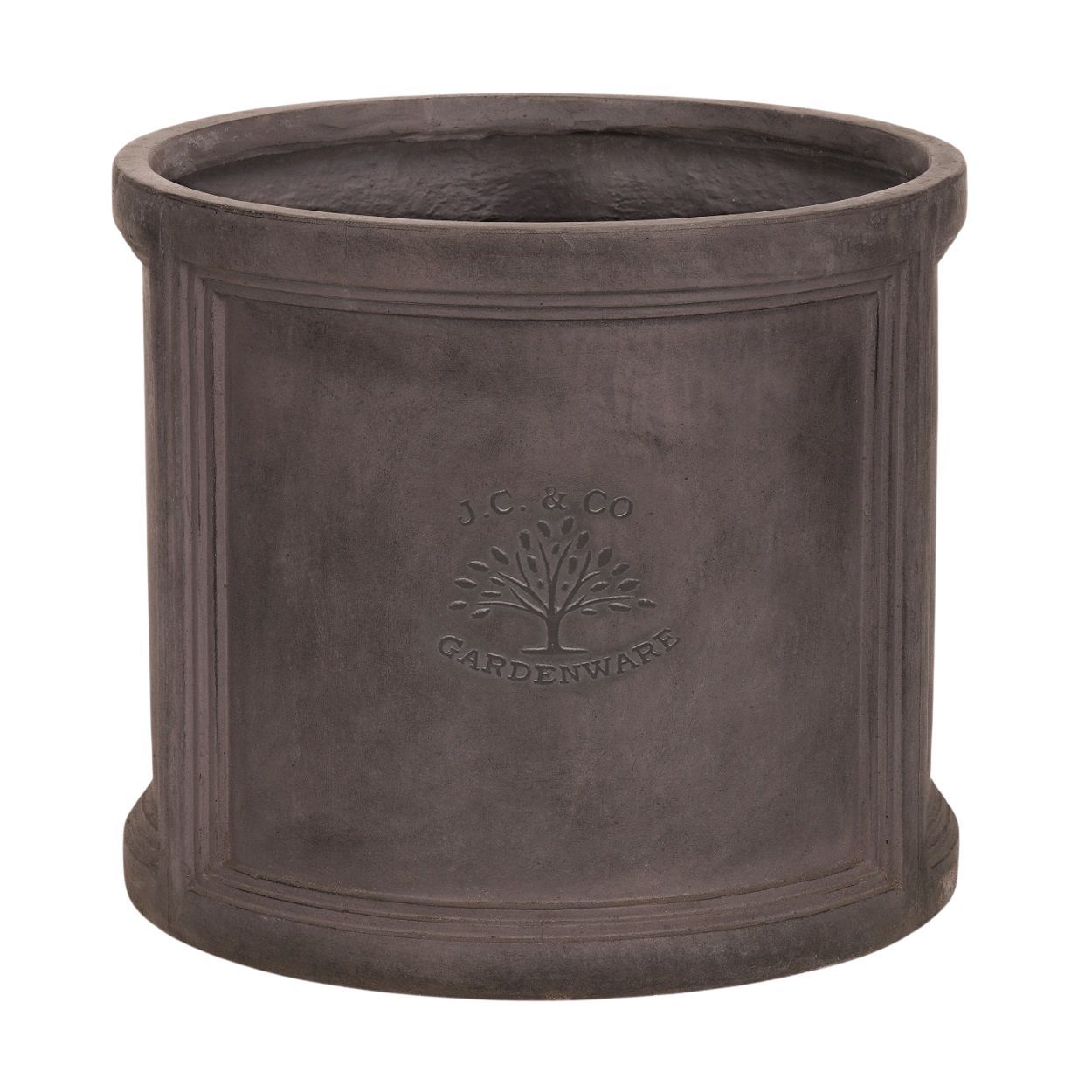 JC & Co Lead Cylinder Pot 38cm