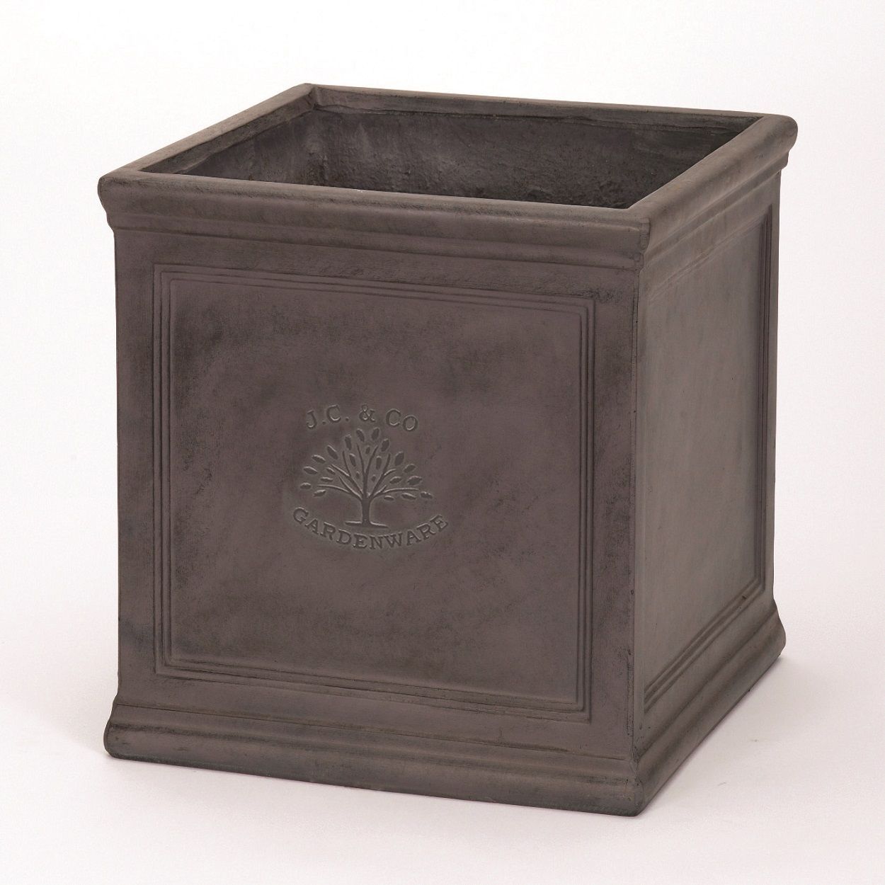 JC & Co Lead Cube Pot 27cm