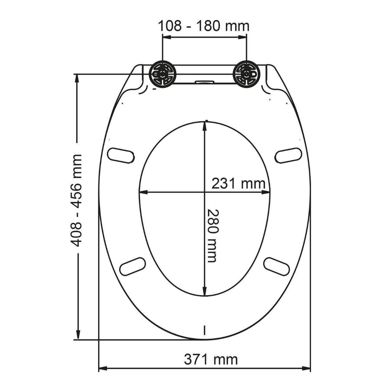 Bemis Cosenza Push Button Take Off Toilet Seat