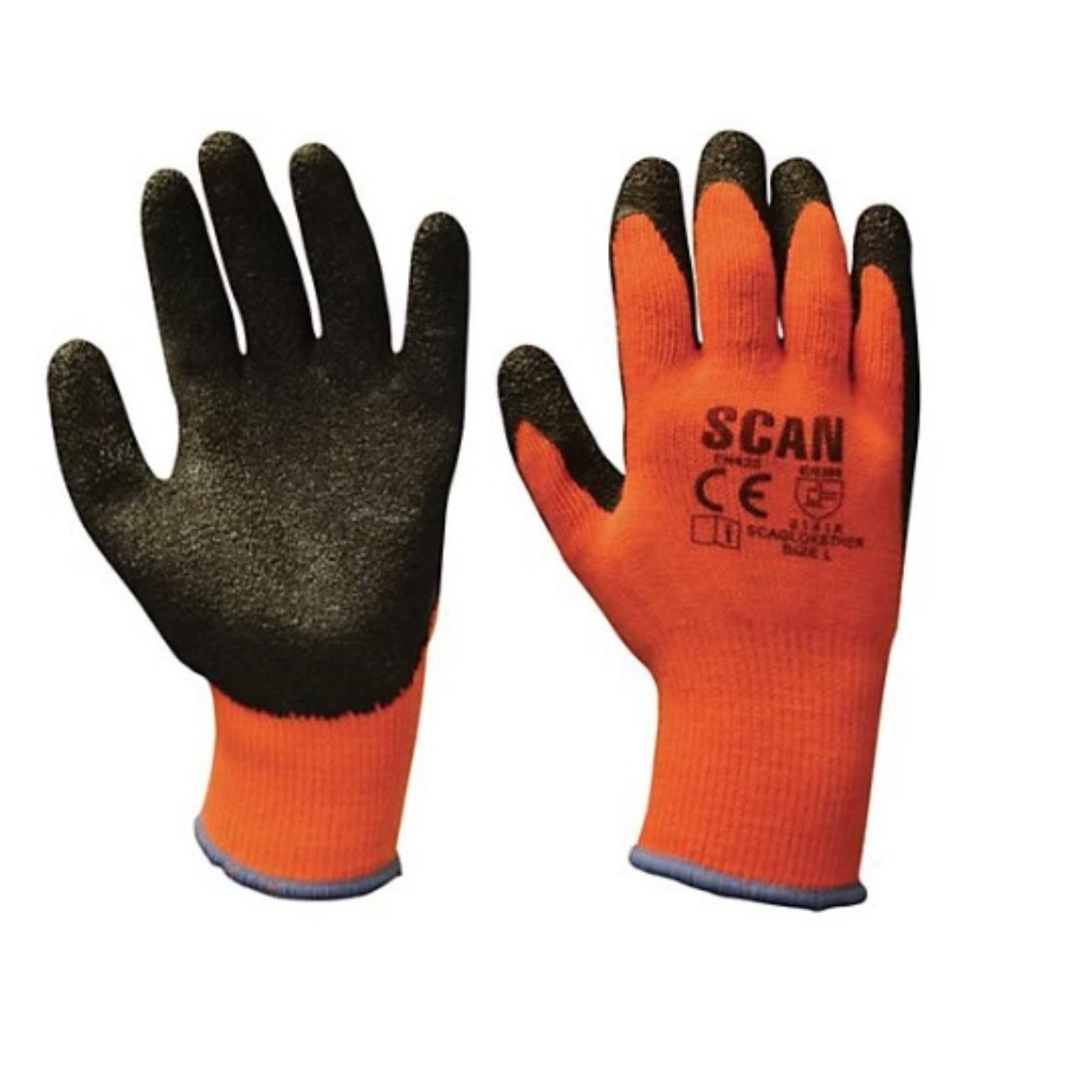 Thermal Latex Coated Gloves - XL(Size 10)