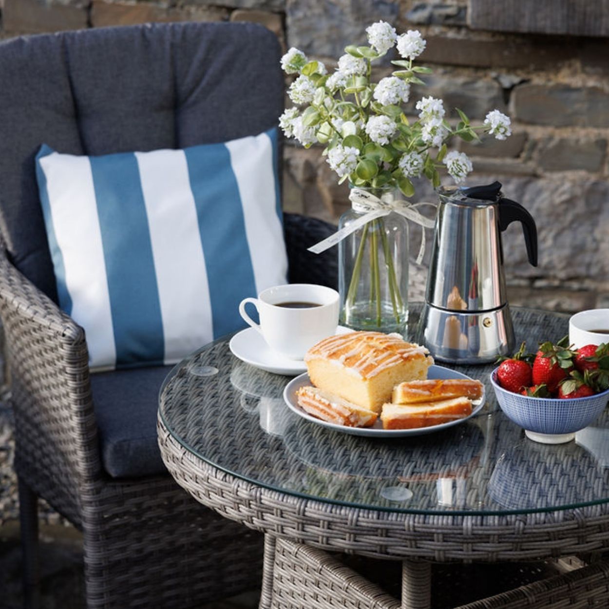 Corsica Rattan Garden Bistro Set