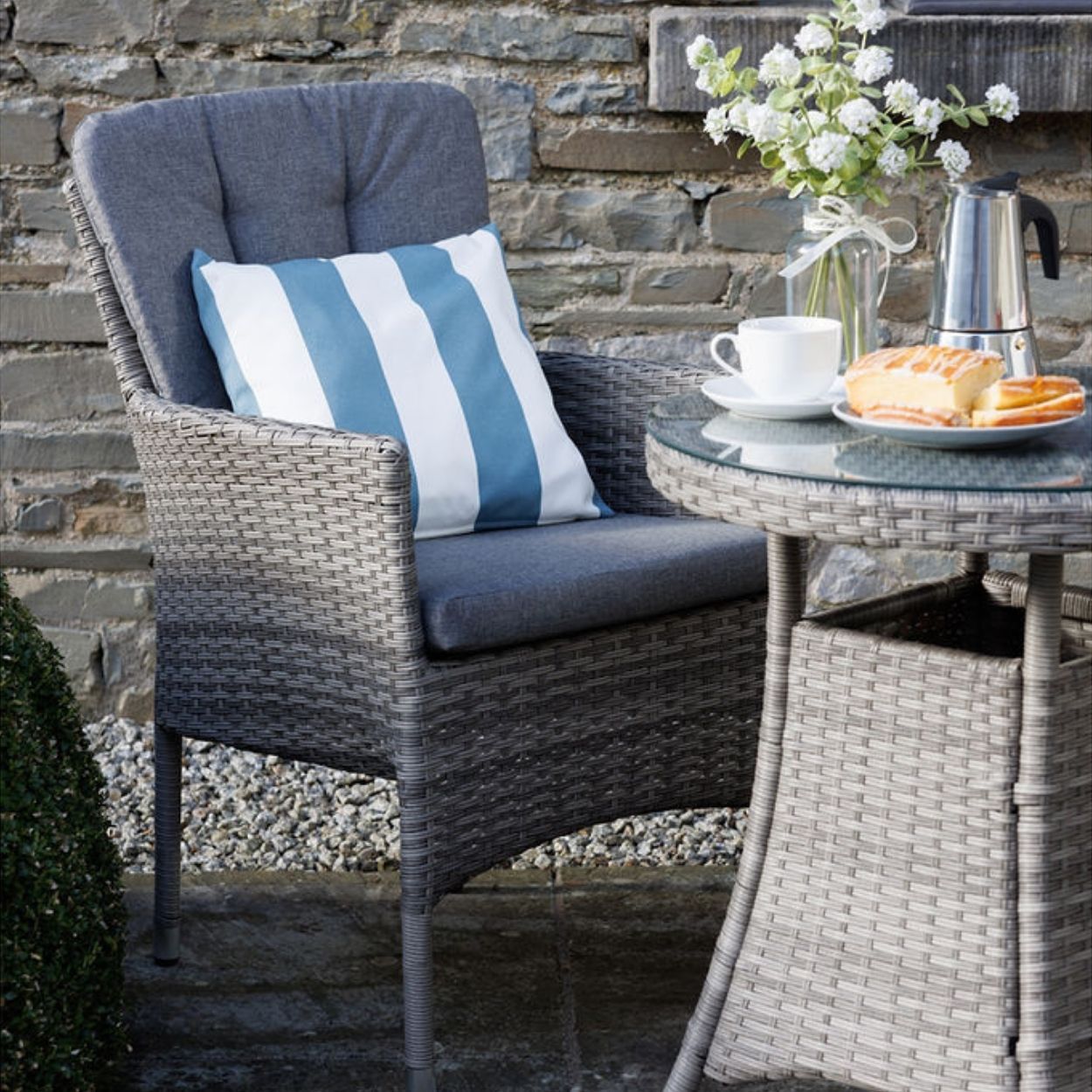 Corsica Rattan Garden Bistro Set