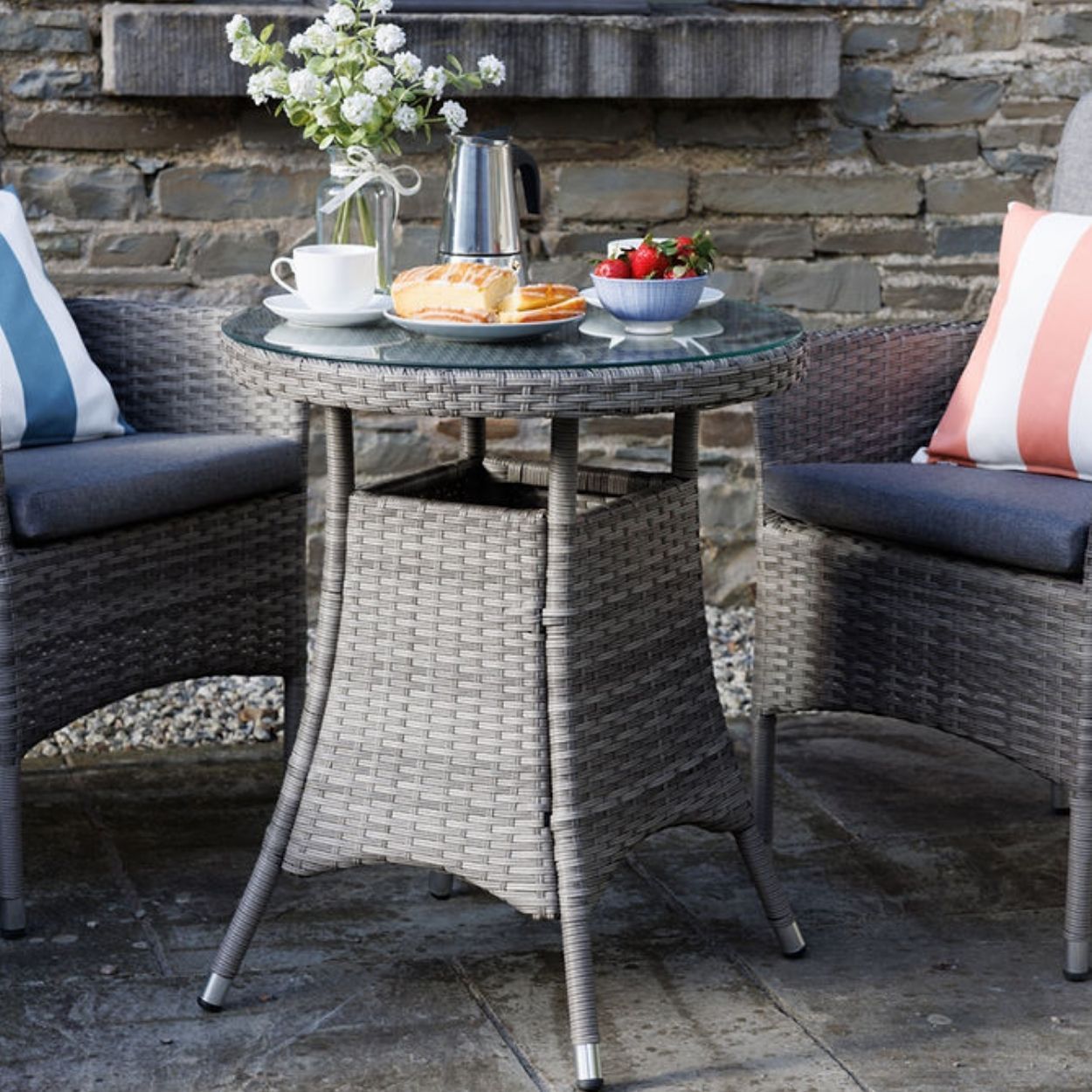 Corsica Rattan Garden Bistro Set