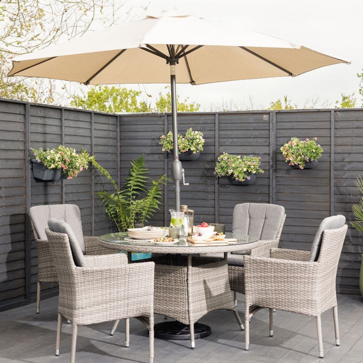 Corsica 4 Seater Rattan Garden Set