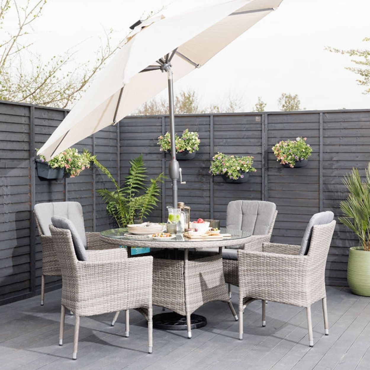 Corsica 4 Seater Rattan Garden Set