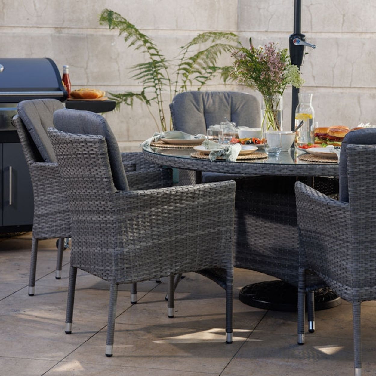 Corsica 6 Seater Rattan Garden Set