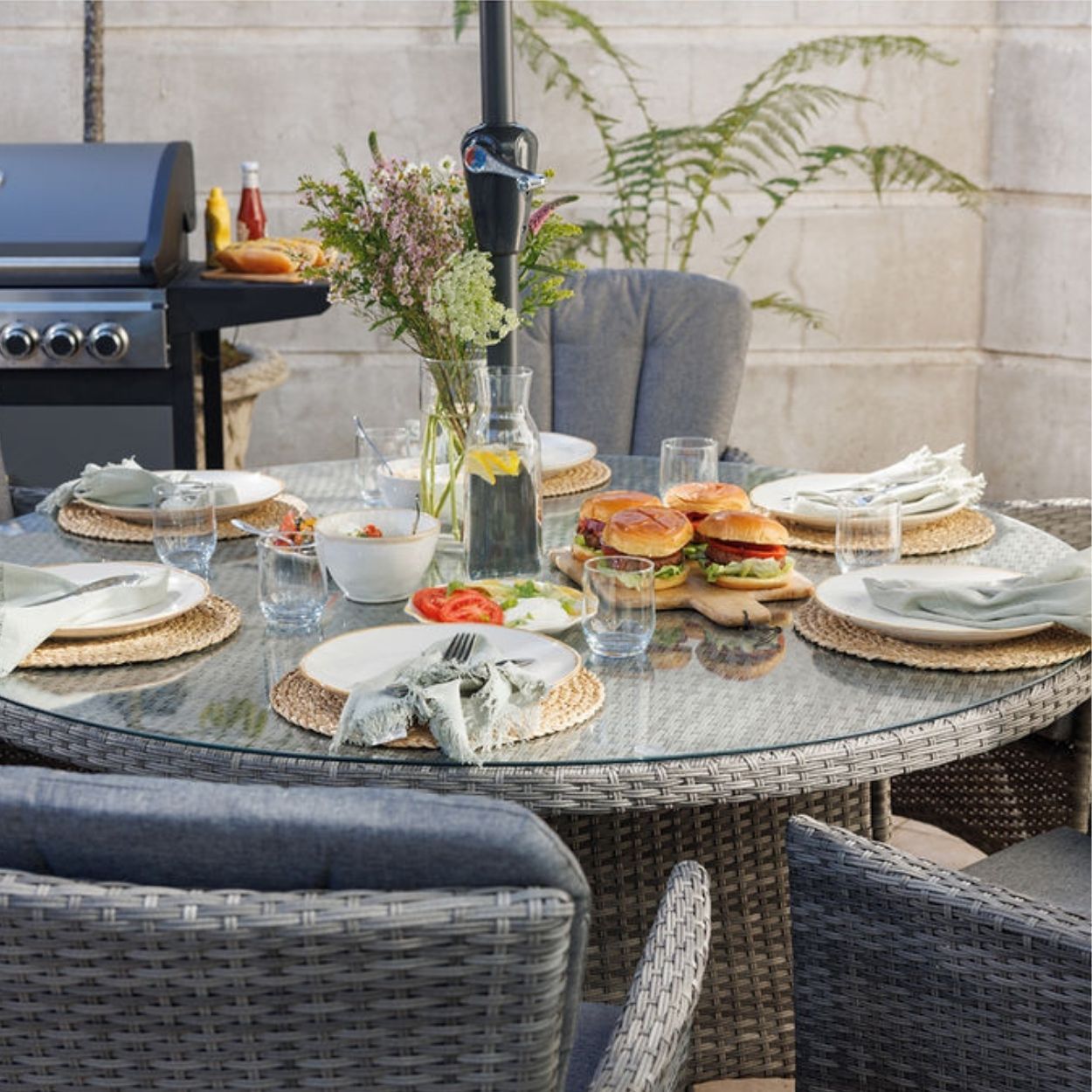 Corsica 6 Seater Rattan Garden Set