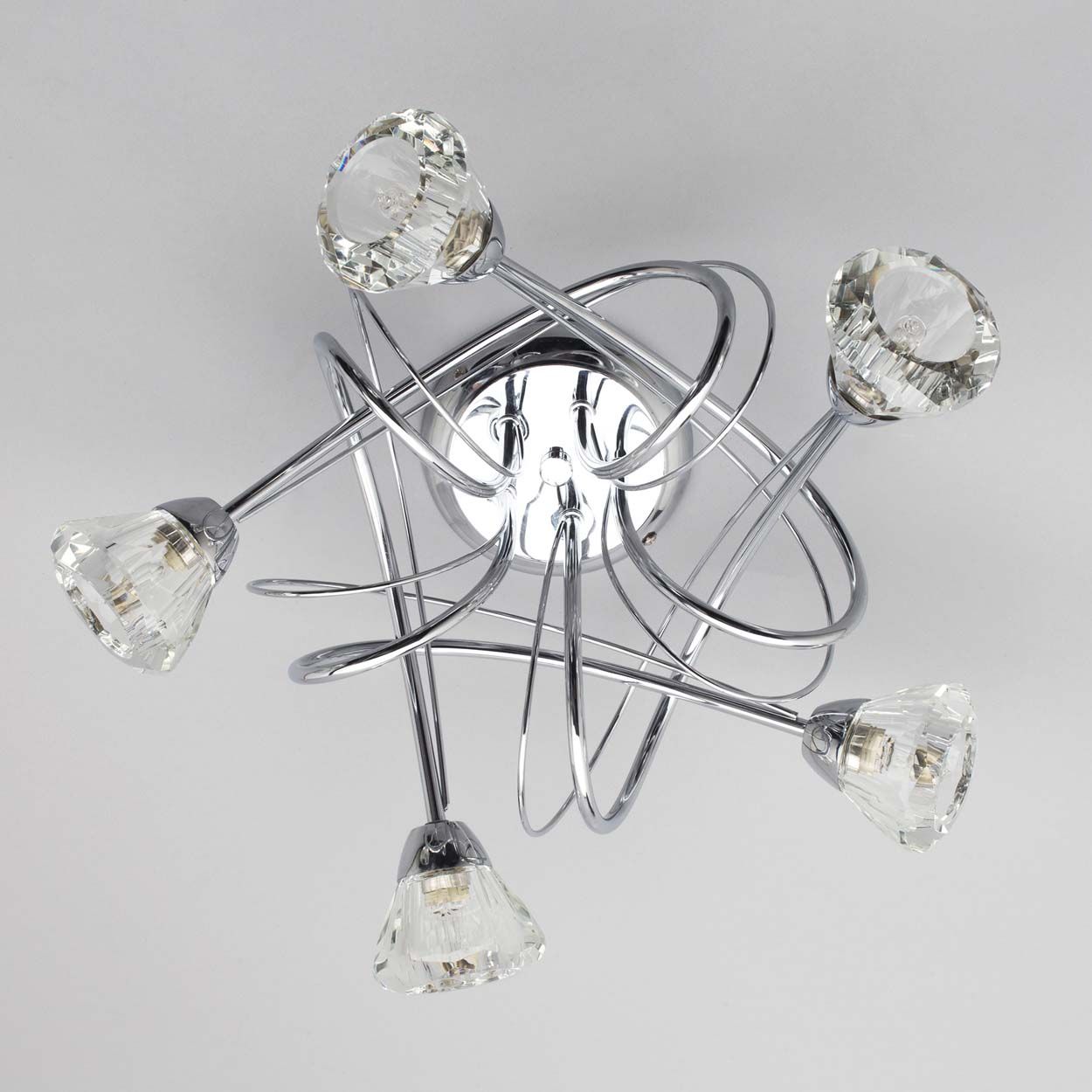 Cascade Lighting Neva 5 Light Ceiling Pendant Ant Brass