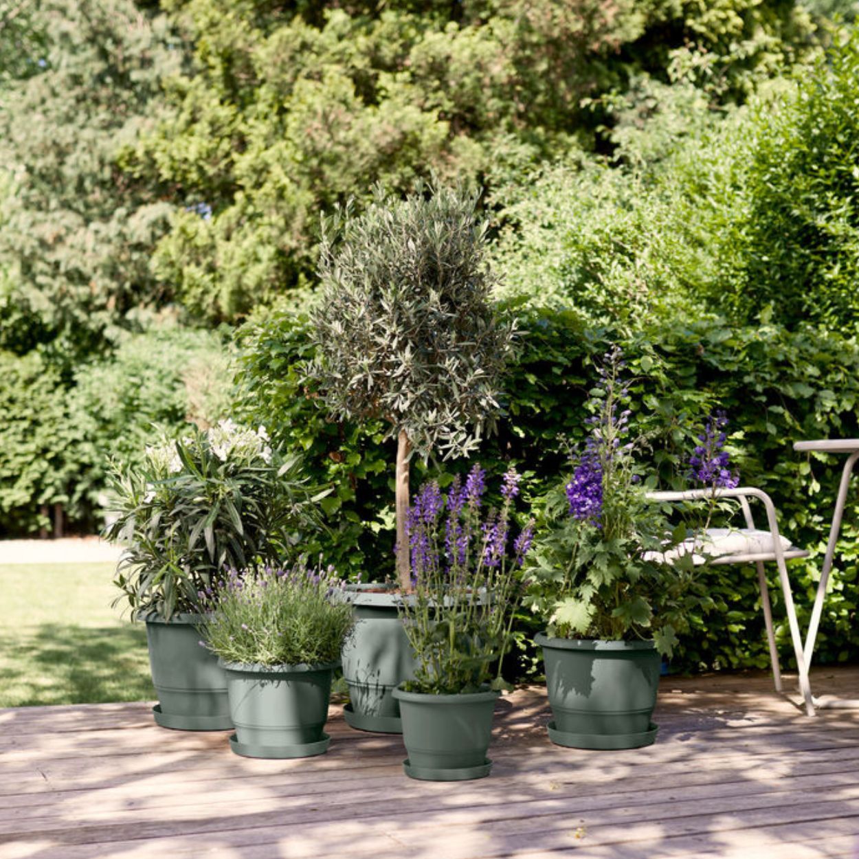 Amiga Round 47cm - Thyme Green