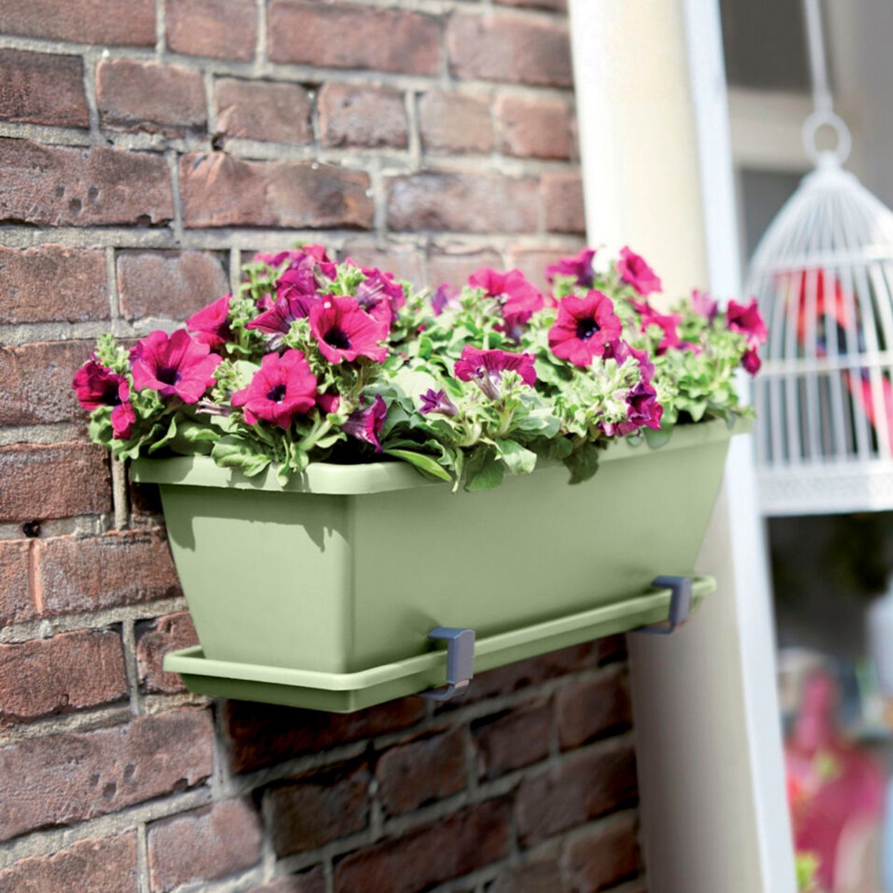 barcelona trough saucer 40cm pistachio green