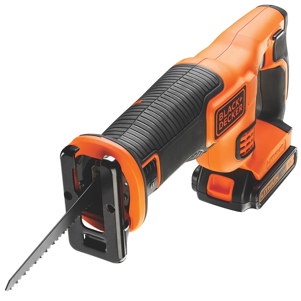 Black & Decker 18V Reciprocating Saw with 1.5Ah Battery and 400mm Blade