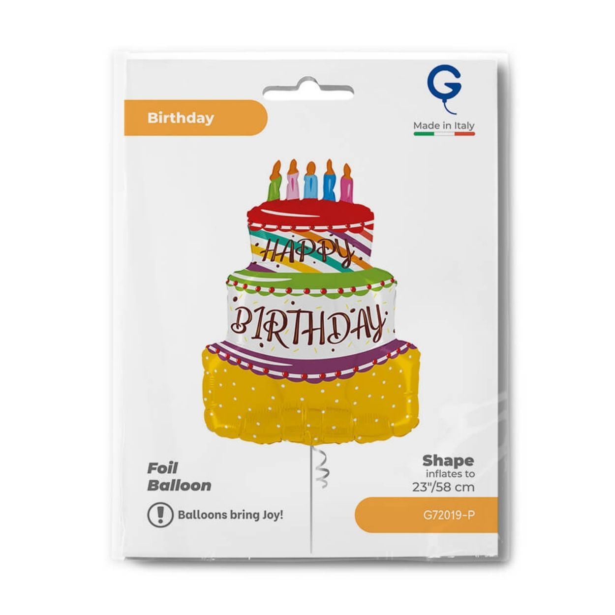 Supershape Foil Balloon Birthday Cake