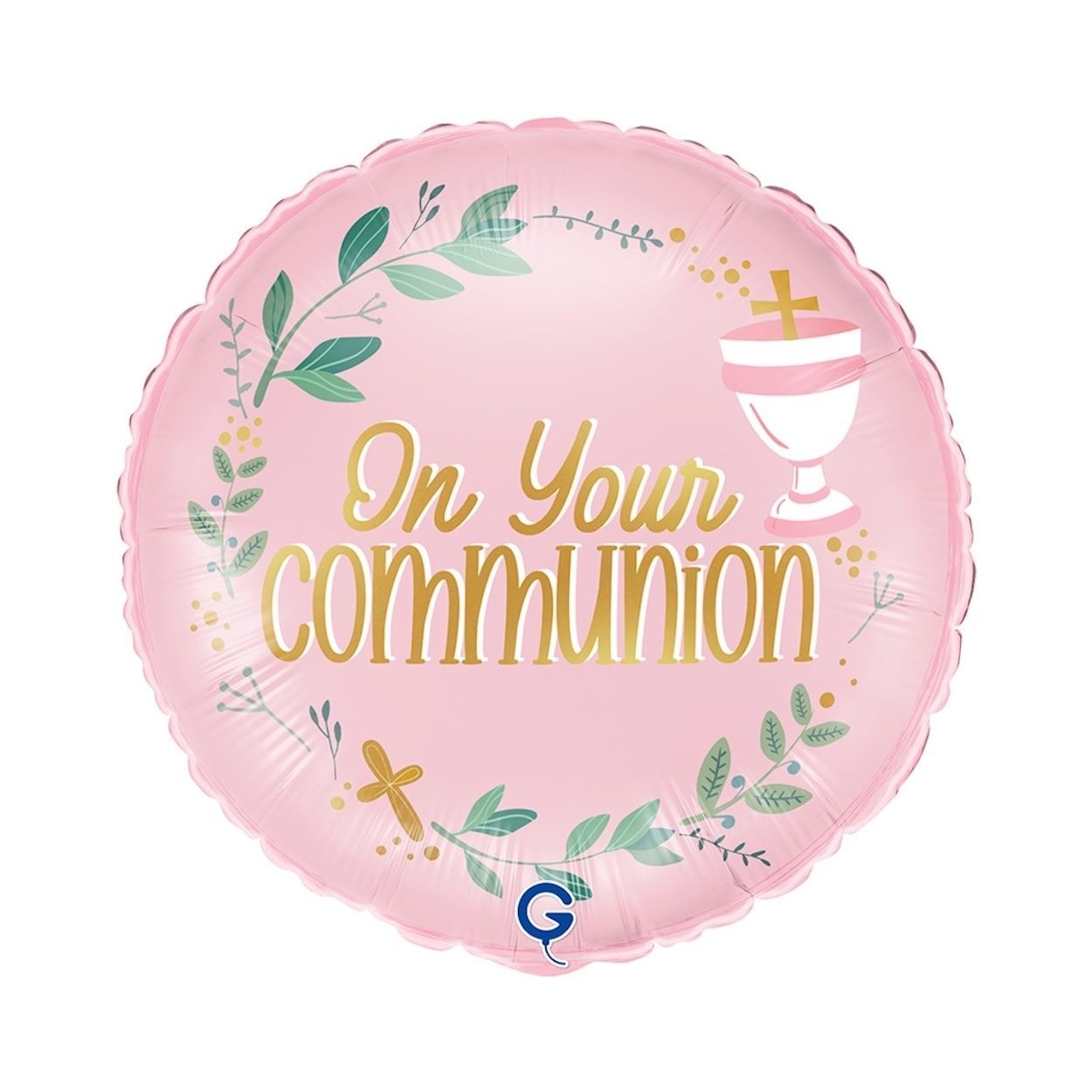 Communion Pink Foil Balloon 18"