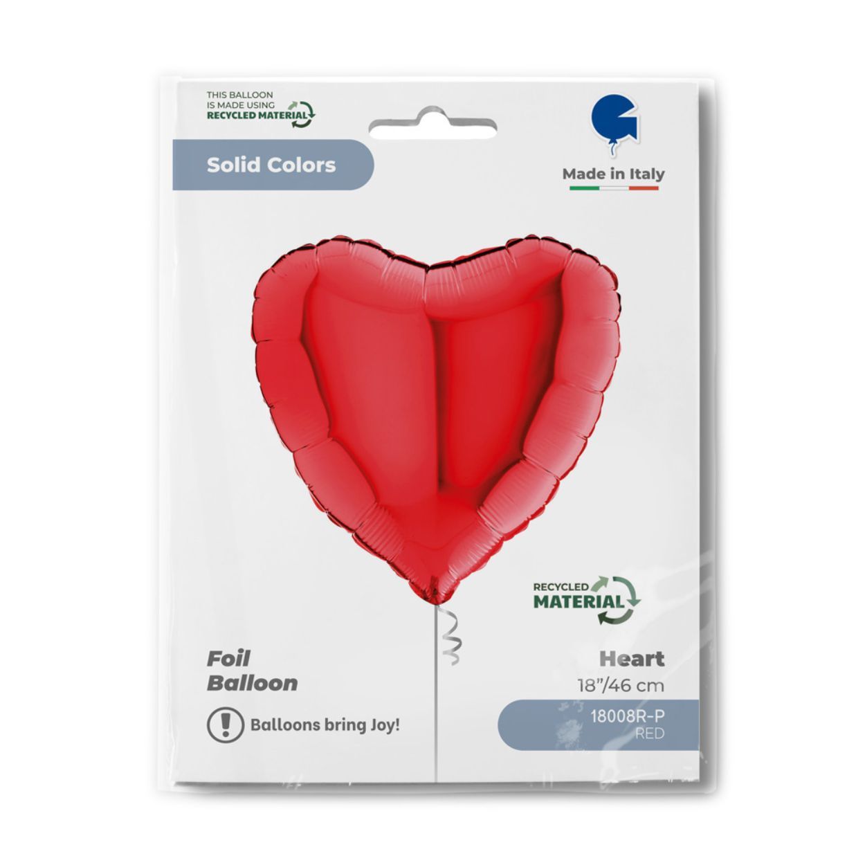 Standard Foil Balloon Heart Red