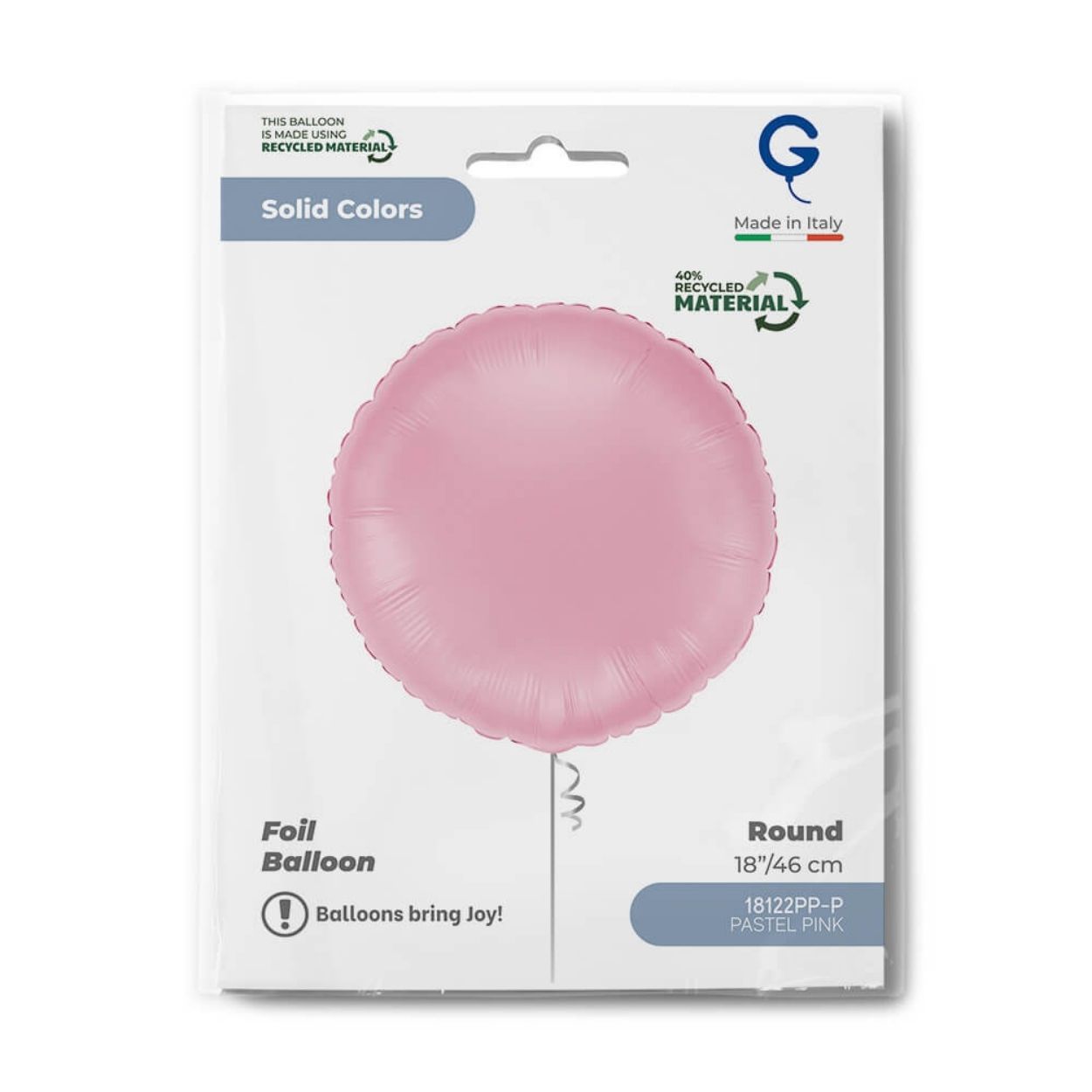 Standard Foil Balloon Round Pastel Pink