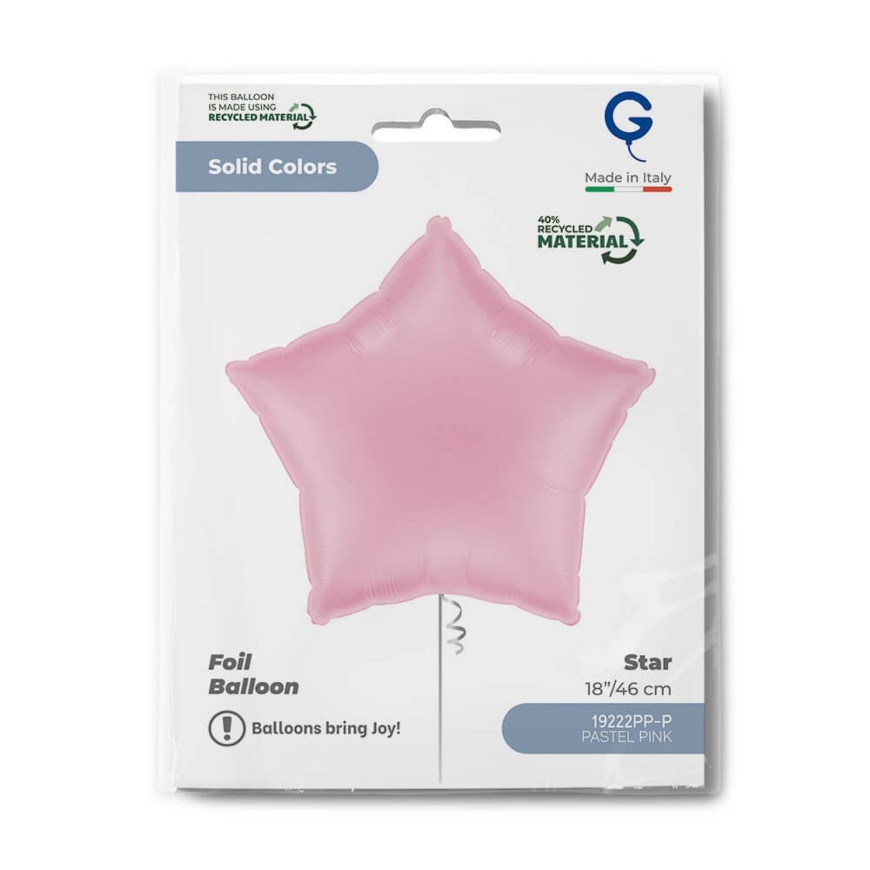 Standard Foil Balloon Star Pastel Pink