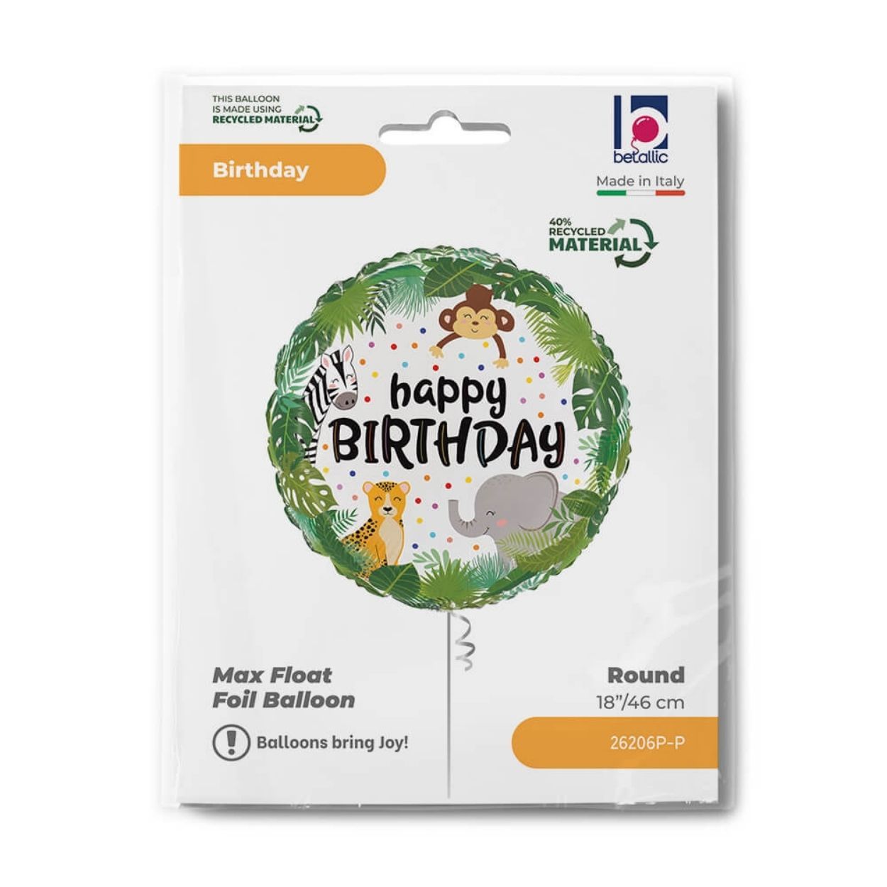 Standard Foil Balloon Jungle Birthday