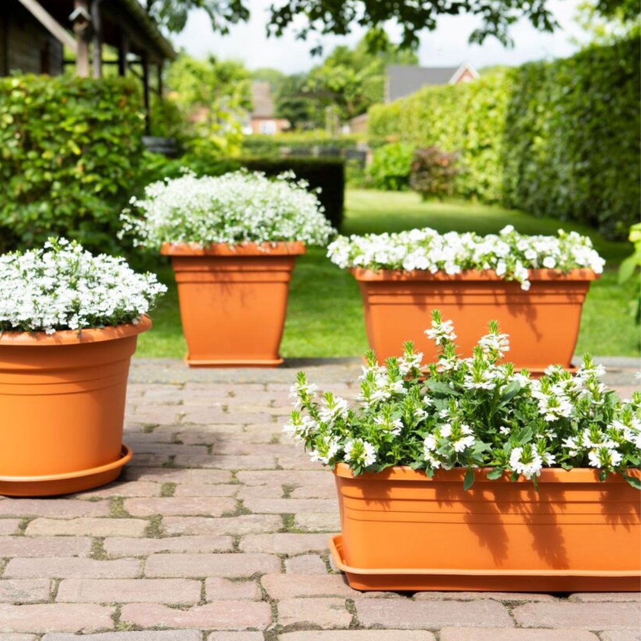 Elho Mediterran Cilindro 40cm Green