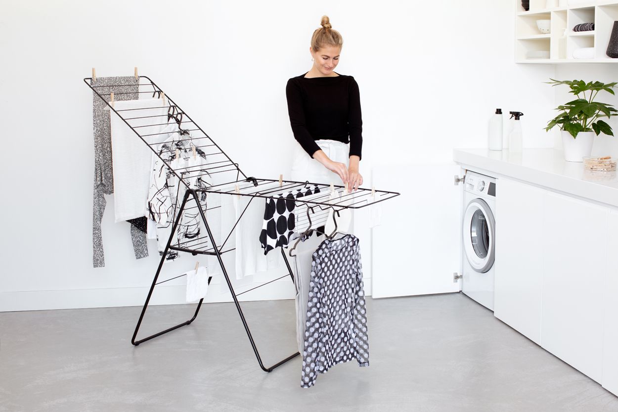 Brabantia Hangon Drying Rack 25M Matt Black