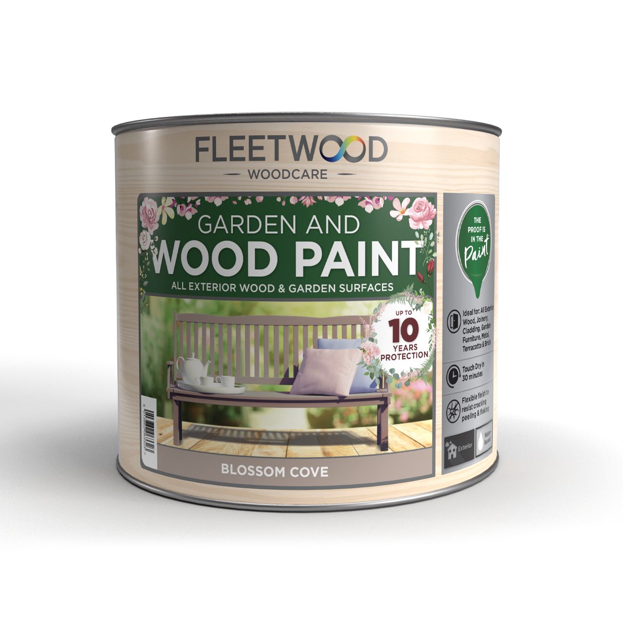 750Ml Fleetwood Garden And Wood Paint Blossom Cove