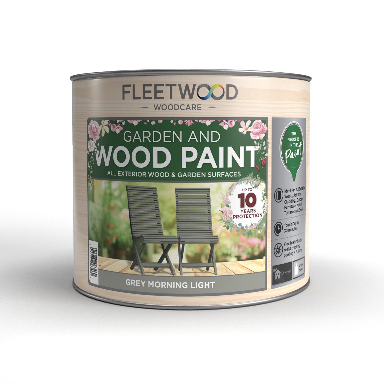 750Ml Garden And Wood Paint Grey Morning Light