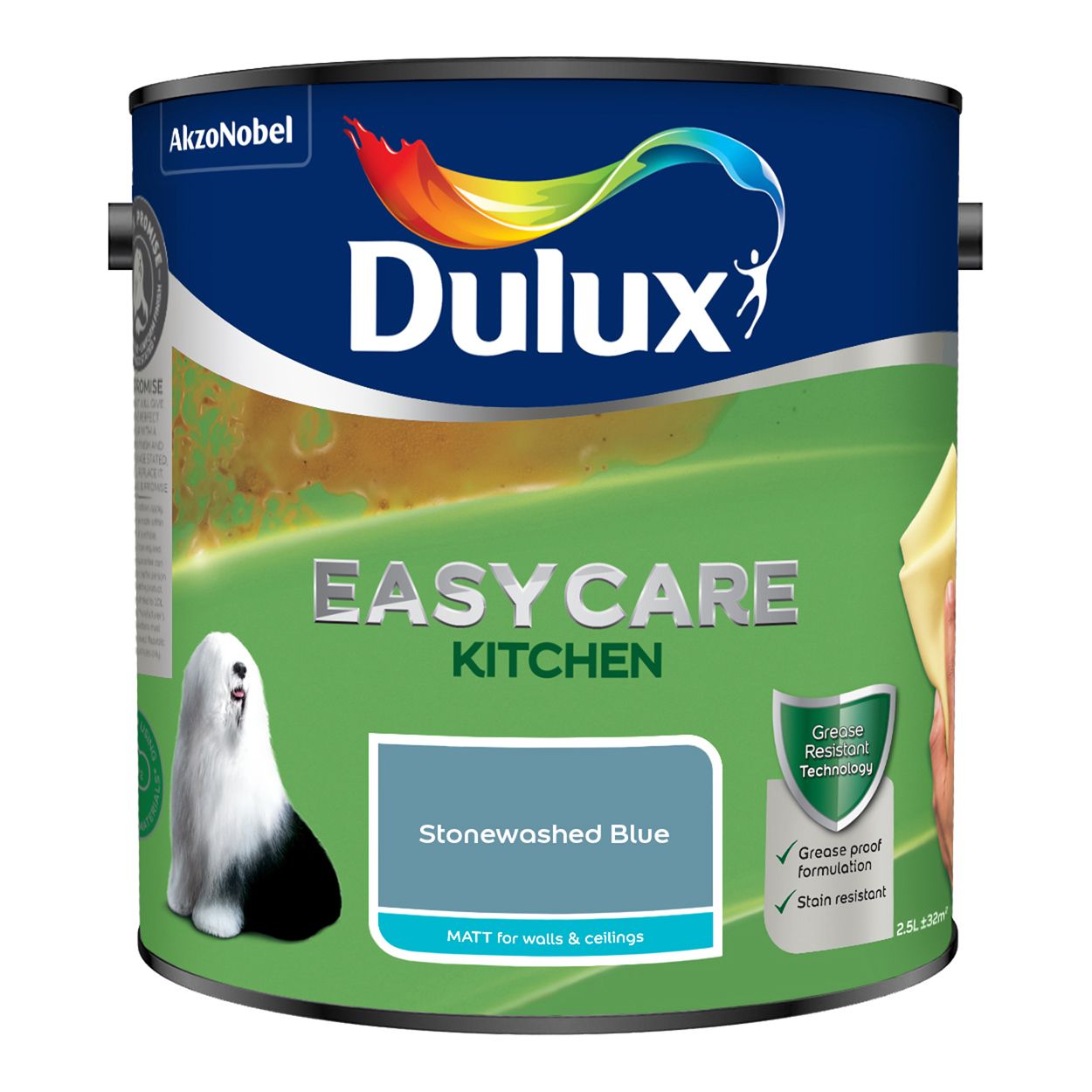 Dulux Easycare Kitchen Stonewashed Blue 2.5L