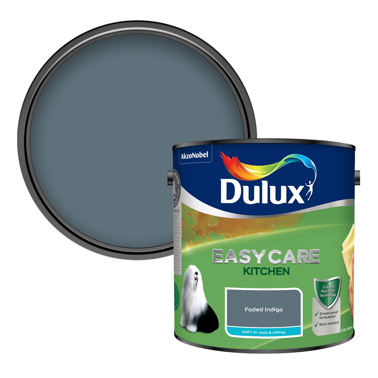 Dulux Easycare Kitchen Faded Indigo 2.5L