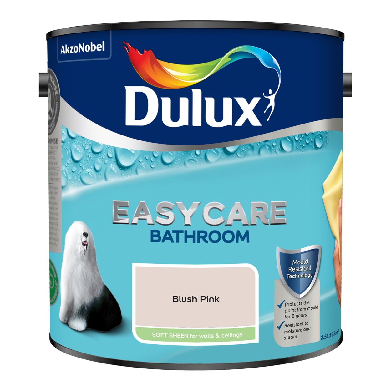 Dulux Easycare Bathroom Blush Pink 2.5L