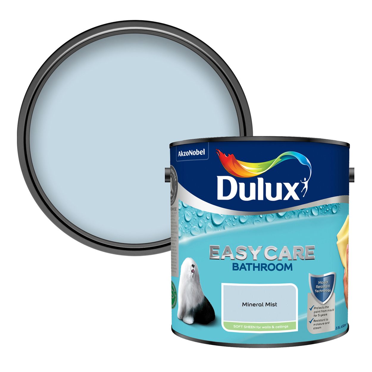 Dulux Easycare Bathroom Mineral Mist 2.5L