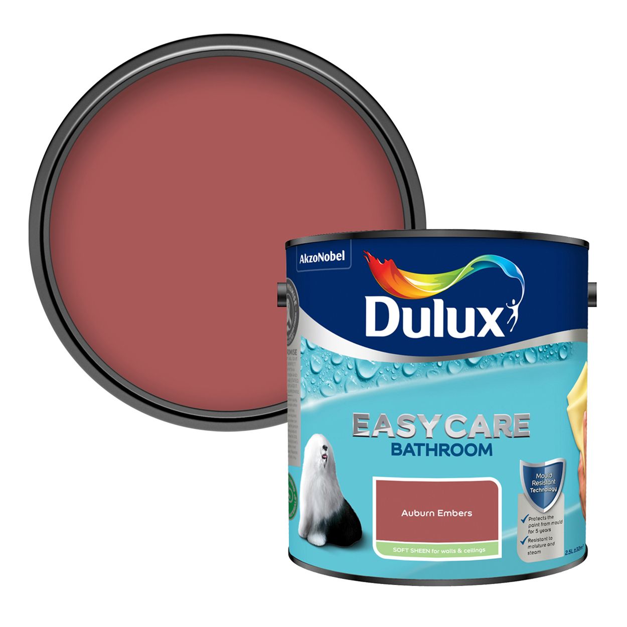 Dulux Easycare Bathroom Auburn Embers 2.5L