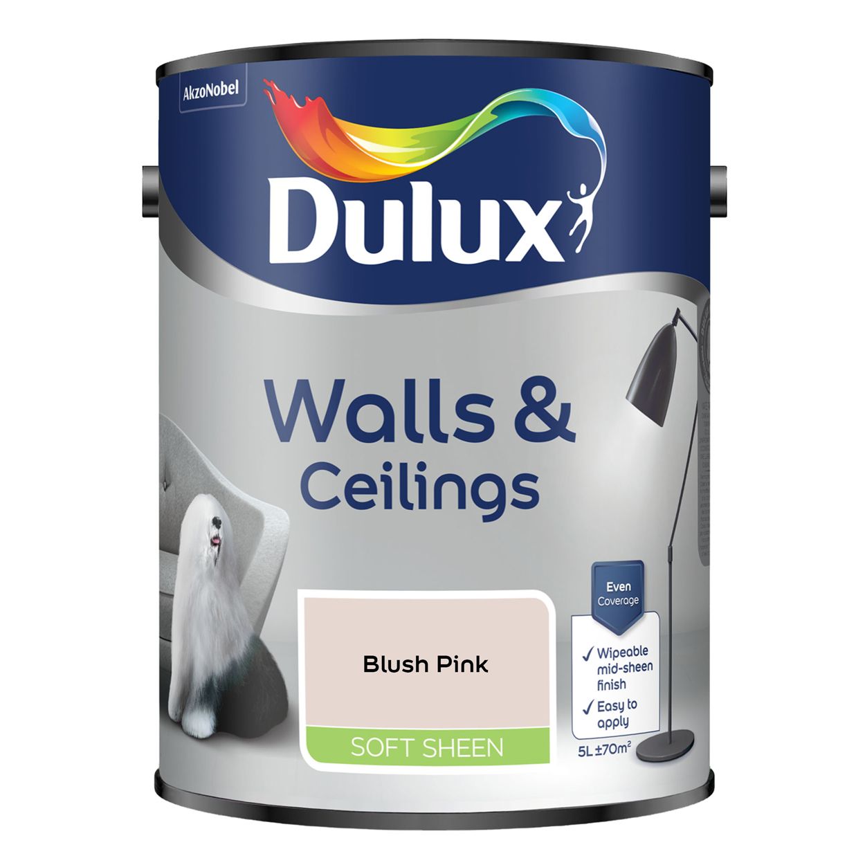 Dulux Vinyl Soft Sheen Blush Pink 5L