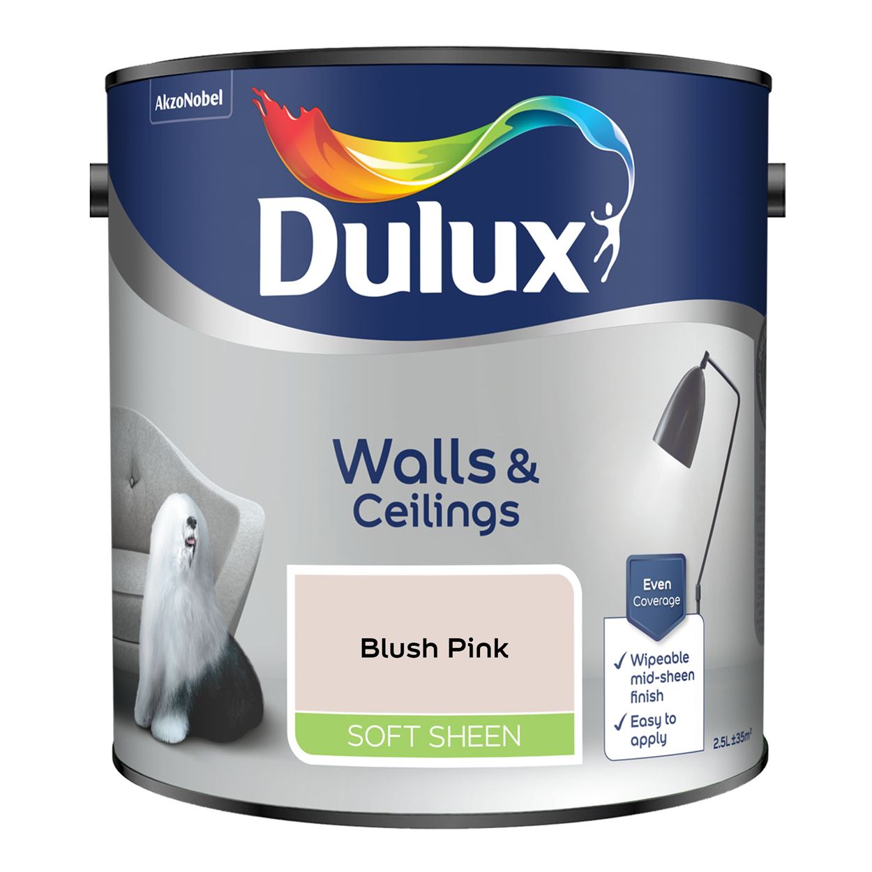 Dulux Walls & Ceilings Soft Sheen Blush Pink 2.5L