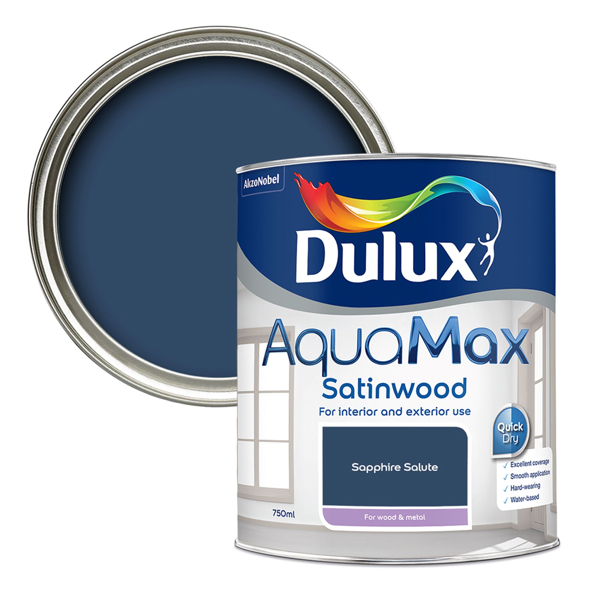 Dulux Aquamax Satinwood Sapphire Salute 750ml