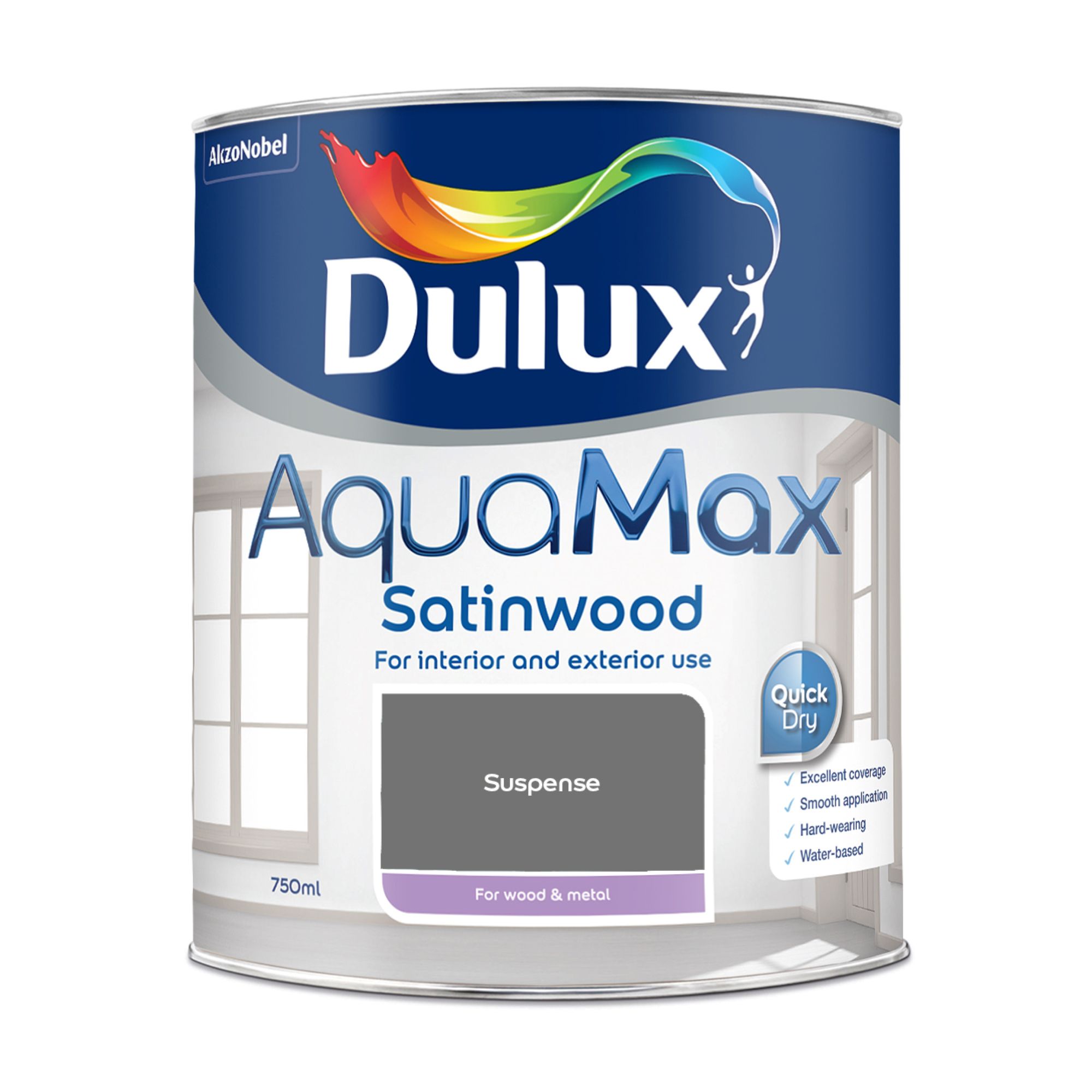 Dulux Aquamax Satinwood Suspense 750ml