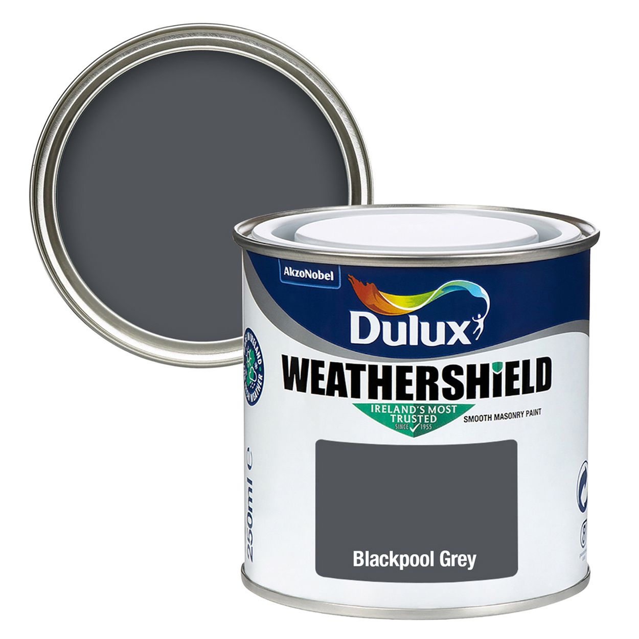 Dulux Weathershield Smooth Masonry Blackpool Grey 250ml