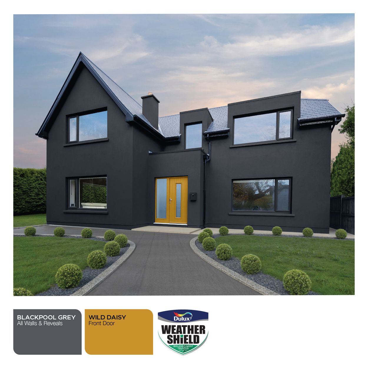Dulux Weathershield Smooth Masonry Blackpool Grey 10L