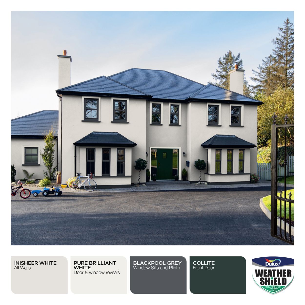 Dulux Weathershield Smooth Masonry Inisheer White 10L