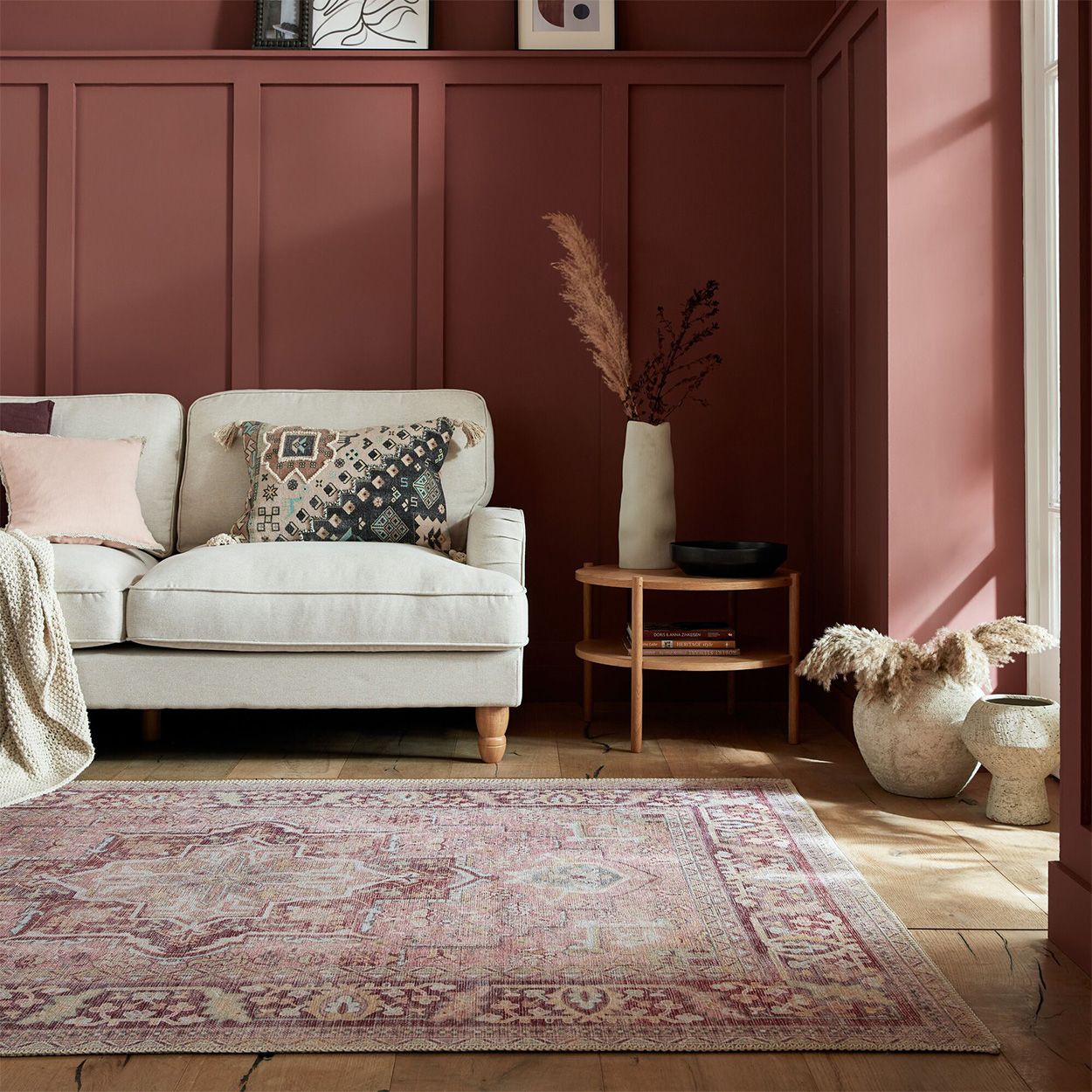 Palais Traditional Pink Rug 160x230cm