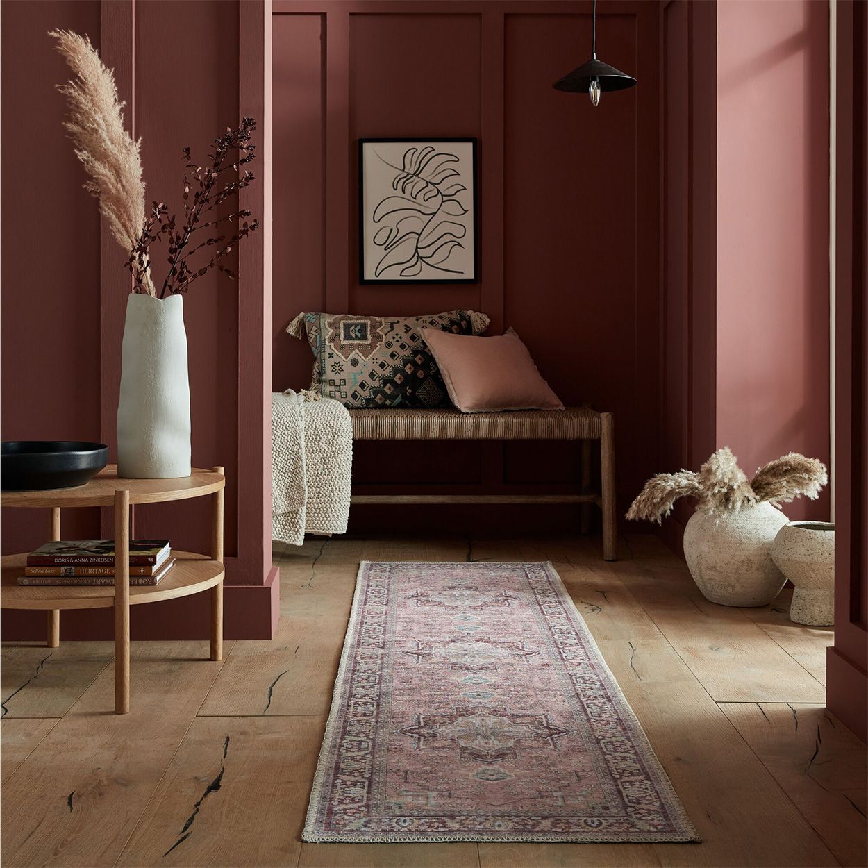 Palais Traditional Pink Runner 66x220cm