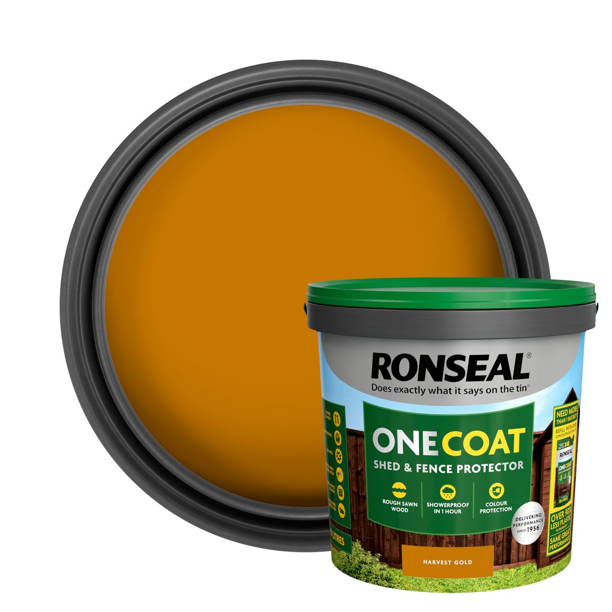 Ronseal One Coat Shed & Fence Protector Harvest Gold 9L