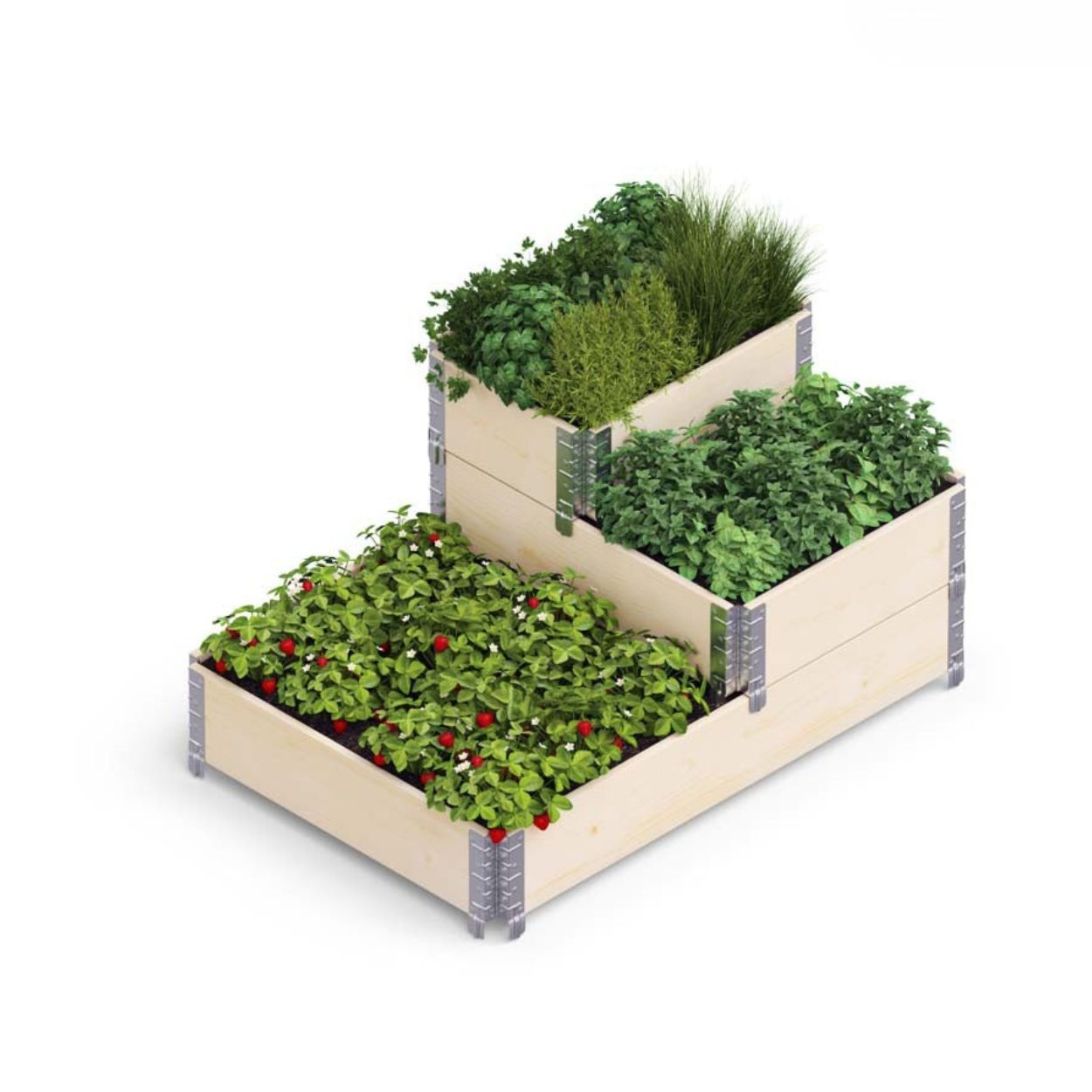 Stepped Bed 120X80X58.5Cm Natural