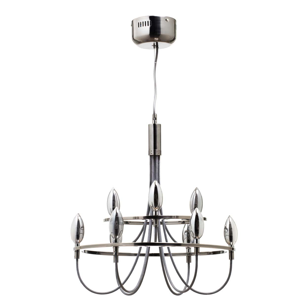 Cascade Lighting Grant 9 Light Chrome Smoke