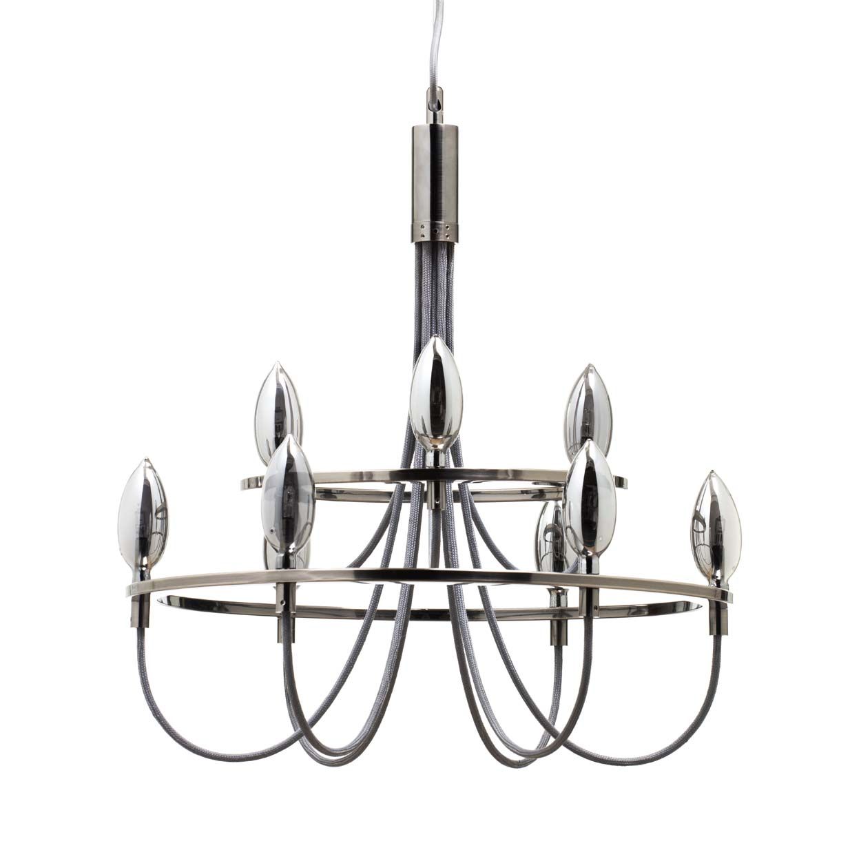 Cascade Lighting Grant 9 Light Chrome Smoke