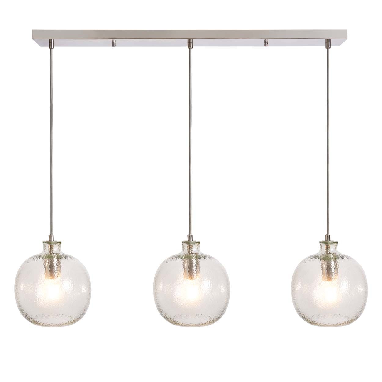 Cascade Lighting Alton Bobble Glass 3 Light Diner