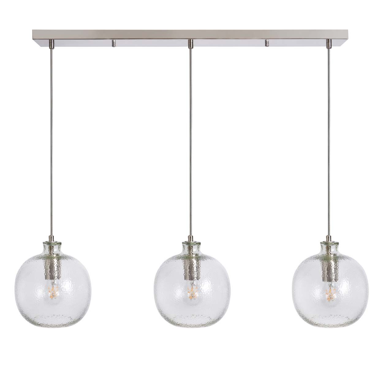 Cascade Lighting Alton Bobble Glass 3 Light Diner