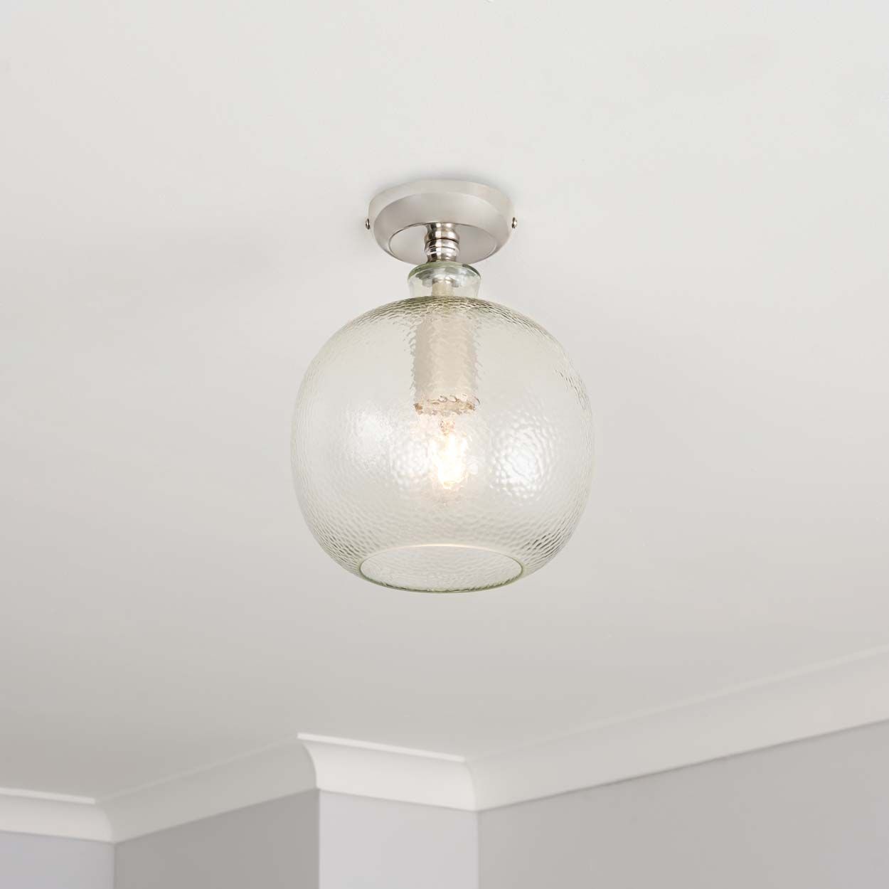 Cascade Lighting Alton Bobble Glass 1 Light Flush