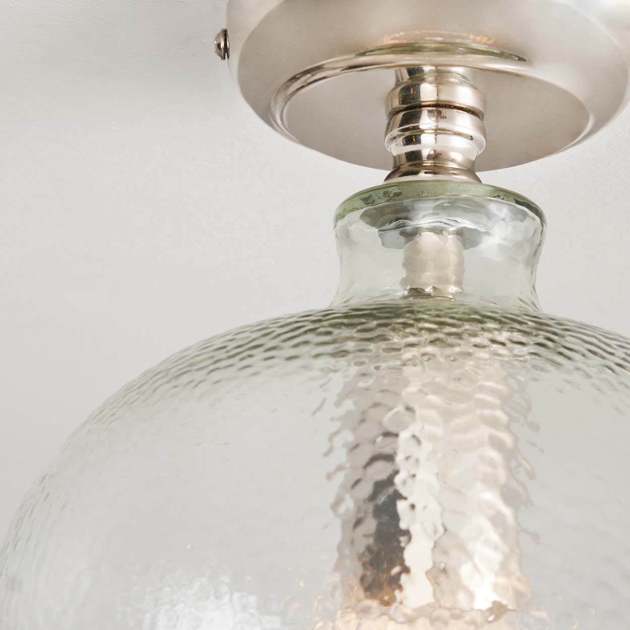 Cascade Lighting Alton Bobble Glass 1 Light Flush