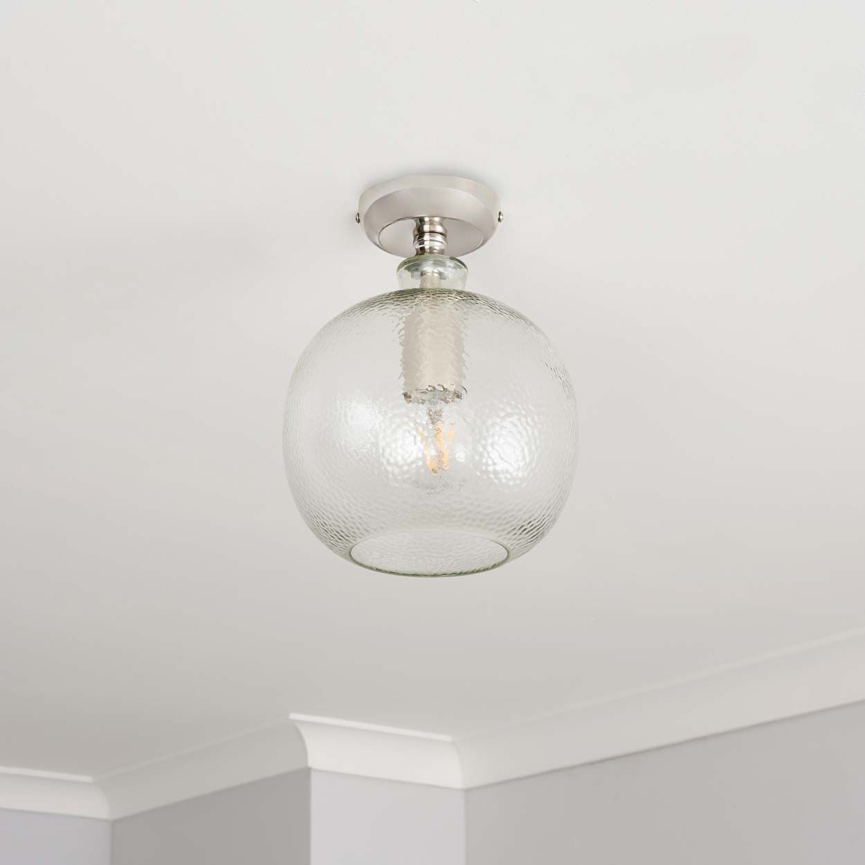 Cascade Lighting Alton Bobble Glass 1 Light Flush