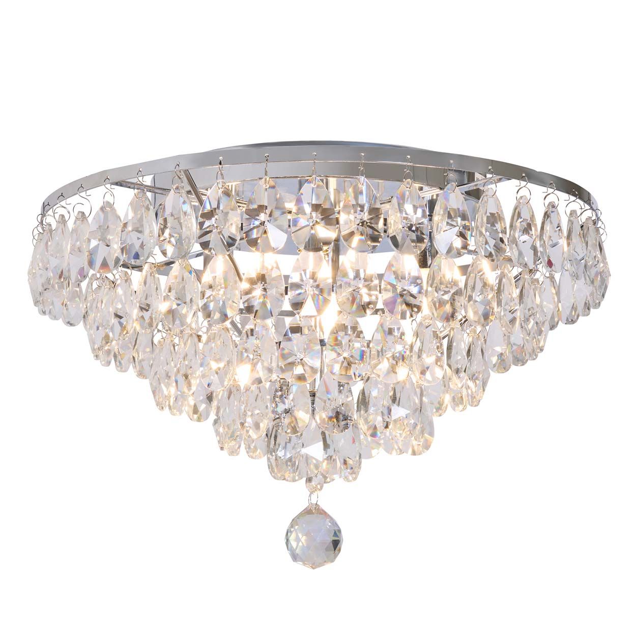 Cascade Lighting Bliase 40 Cm Crystal Diamond Flush